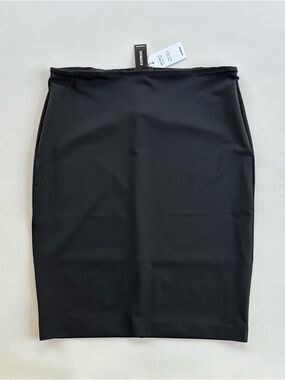 Express Body Contour Skirt Black Stretch Sculpting Bodycon Women’s Size XL NWT